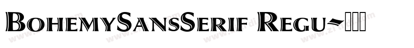 BohemySansSerif Regu字体转换